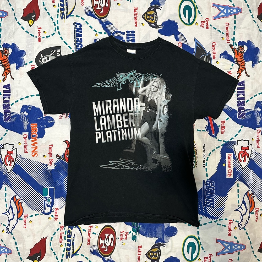 Vintage Gildan 2014 Miranda Lambert Platinum Tour Double Sided Heavy T Shirt